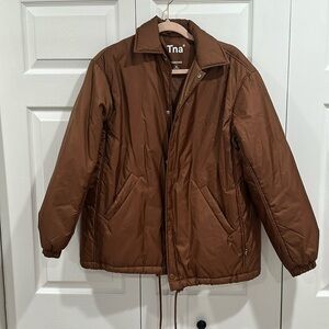 TNA brown coach’s jacket